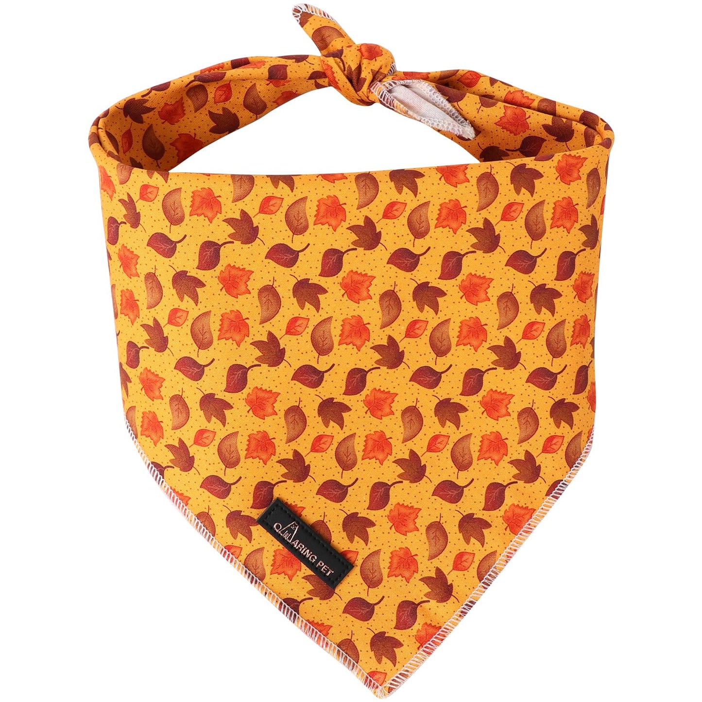 ARING PET Fall Dog Bandana-Cotton Fall Leaves Dog Bandanas Comfortable Autumn Pet Scarf Dog Triangle Bibs for Boy and Girl Dogs and Cats