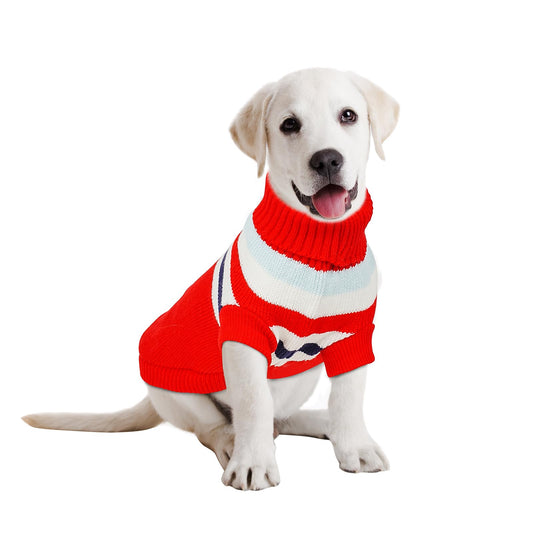 Dog Sweater Sizes XS to XXL Small Dog Sweaters Warm Soft Dog Sweater Reindeer Perfect for Fall Winter Everyday Wear Outdoor Walks (Red XL)
